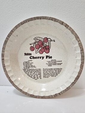 Watkins Cherry Pie Recipe Baking Plate